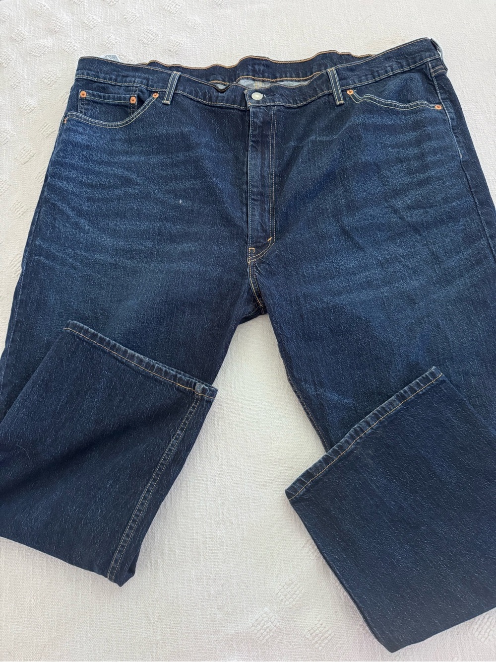 Levi’s men’s 505 straight leg dark wash jeans -SZ 50/28